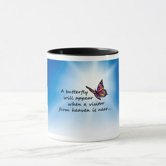 Butterefly, bezoeker uit de hemel mok (Midden)