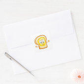 Butterface Bread Vierkante Sticker