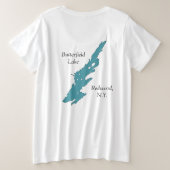 Butterfield Lake Loon Pair Grote Maat T-shirt (Design achterkant)