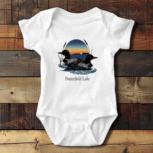 Butterfield Lake Loon Pair Romper