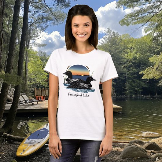Butterfield Lake Loon Pair T-shirt