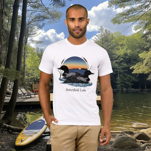 Butterfield Lake Loon Pair T-shirt