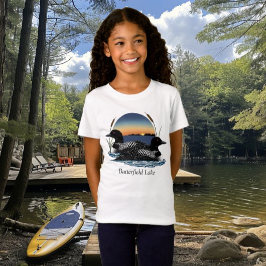 Butterfield Lake Loon Pair T-shirt