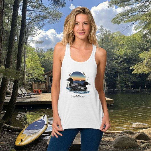 Butterfield Lake Loon Pair  Tanktop