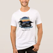 Butterfield Lake Loon Pair Tri-Blend Shirt (Voorkant)