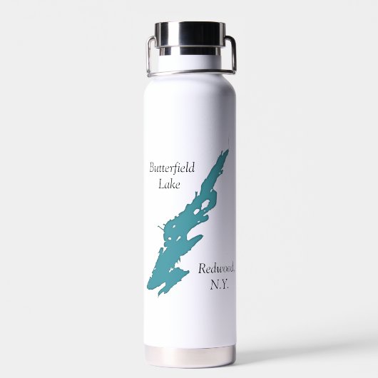 Butterfield Lake Loon Pair Waterfles (Achterkant)