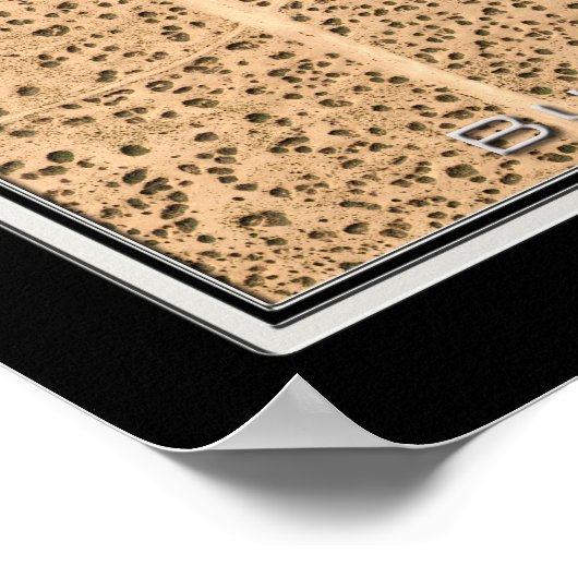 Butterfield Trail Golf Course Texas Satellite Map Poster (Hoek)