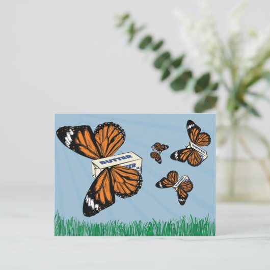 Butterfiles Briefkaart (Staand voorkant)