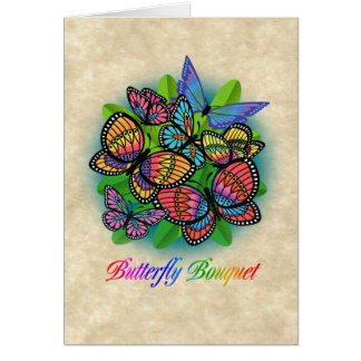 BUTTERFLES BOUQUET KAART