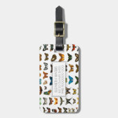 BUTTERFLES COLLECTIE REIZEN BAGAGELABEL (Voorkant verticaal)