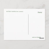 BUTTERFLES GARDEN PC5-ontwerp Briefkaart (Achterkant)