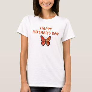 BUTTERFLES "HAPPY MOEDERDAG" T-SHIRT