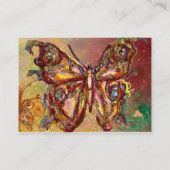 BUTTERFLES IN GOLD GELLOW GROENE RODE BROWN SPARKL VISITEKAARTJE (Achterkant)