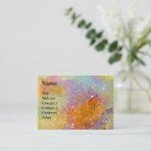 BUTTERFLES IN GOUD GEEL GROENE SPARKELS VISITEKAARTJE (Staand voorkant)