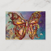 BUTTERFLES IN GOUD GEEL PAARSE GROENEN VISITEKAARTJE (Achterkant)