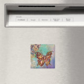 BUTTERFLES IN GOUDEN SPARKLES MAGNEET (Insitu (Vaatwasser))