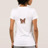 BUTTERFLES IN GOUDEN SPARKLES T-SHIRT (Achterkant)