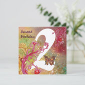 BUTTERFLES IN SPARKLES Tweede goudfeest Kaart (Staand voorkant)