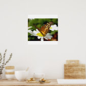 BUTTERFLES OP EEN DAGELIJKSE Poster (Keuken)