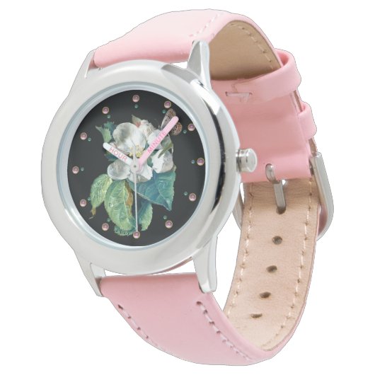 BUTTERFLES OP HET WITTE STROOM, ZWARTE STROOM HORLOGE (Gekanteld)