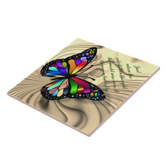 BUTTERFLES QUOTE TEGELTJE (Zijkant)