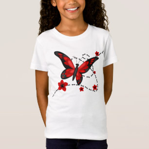 BUTTERFLES T-SHIRT VOOR SPOORBLOUSBLOED