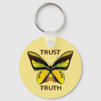 BUTTERFLES - TRUST - WAARHEID SLEUTELHANGER