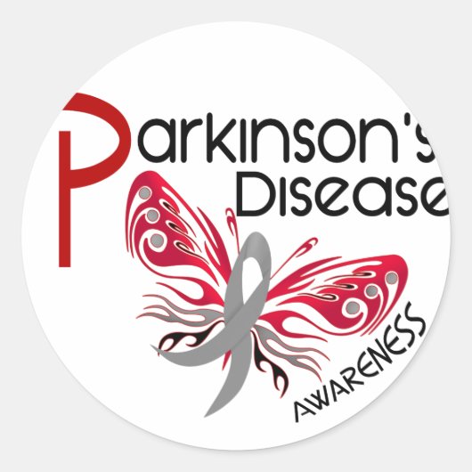 BUTTERFLES VAN Parkinsons Disease 3.1 Ronde Sticker (Voorkant)