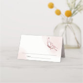 BUTTERFLES VOOR ELEGANT CUTE BLUSH WATERVERF WEDIN PLAATSKAARTJE (Voorkant)