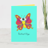 ButterflEYE - Cyclops Butterfly Wenskaart Kaart (Voorkant)