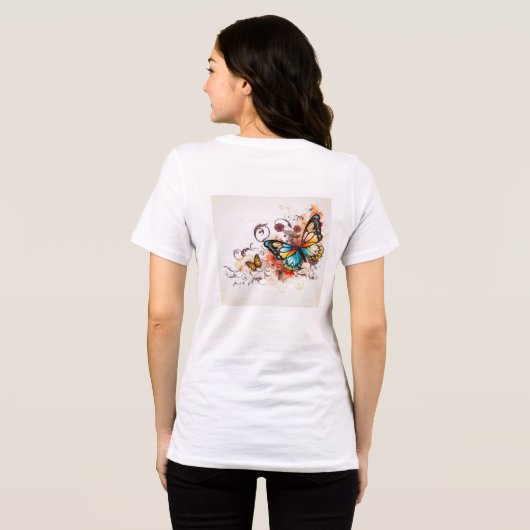 Butterfli T-shirt ontwerp (Achterkant volledig)