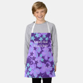 Butterflibiscus Hawaiian Hibiscus Vlinder Paarse Schort (Gedragen)