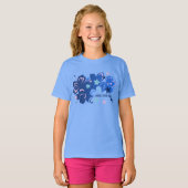 Butterflibiscus Hibiscus vlinder ontwerp T-shirt (Voorkant volledig)