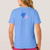 Butterflibiscus Hibiscus vlinder ontwerp T-shirt (Achterkant)