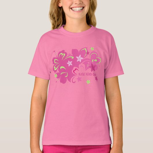 Butterflibiscus Hibiscus vlinder ontwerp T-shirt (Voorkant)