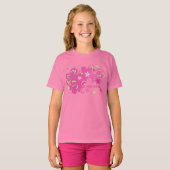 Butterflibiscus Hibiscus vlinder ontwerp T-shirt (Voorkant volledig)