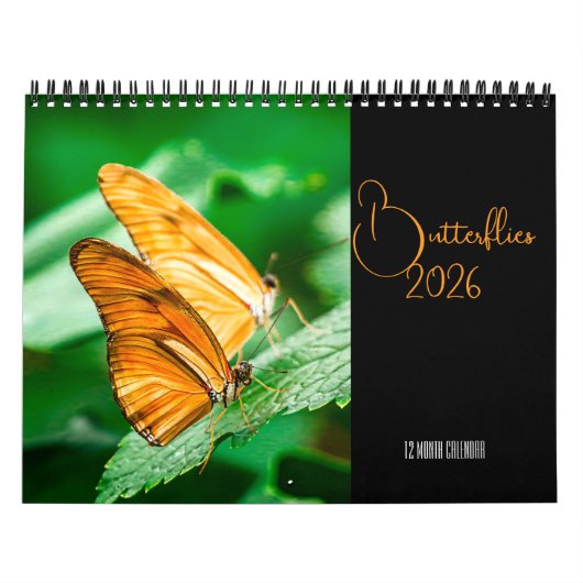 Butterflies  12 Month Wall Calendar 2026 Kalender (Hoes)
