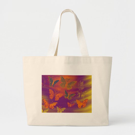 BUTTERFLIES 2 GROTE TOTE BAG (Voorkant)