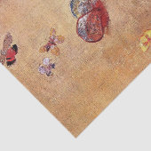 Butterflies (2) van Odilon Redon Tissuepapier (Detail)
