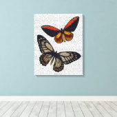 Butterflies 3 canvas afdruk (Insitu (Houten vloer))