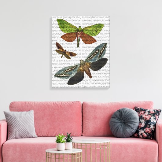Butterflies 4 canvas afdruk (Insitu (Woonkamer))