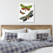Butterflies 4 canvas afdruk (Insitu (Slaapkamer))