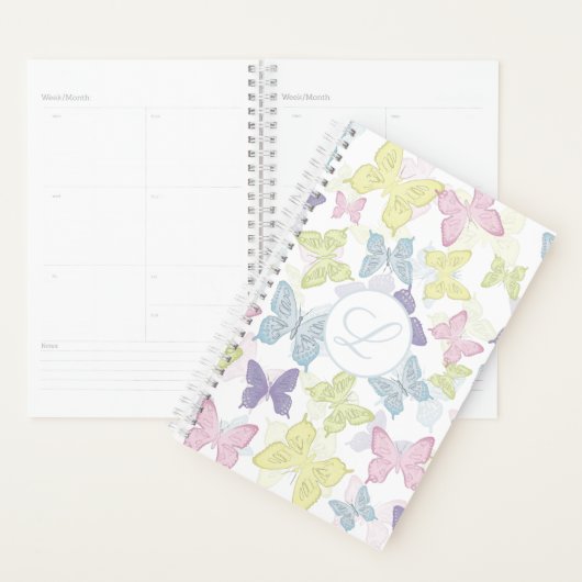 Butterflies 5,5-inch x 8,5-inch weekelijks/maandel planner (Display)