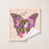 Butterflies 5 bad handdoek (Wasdoekje)