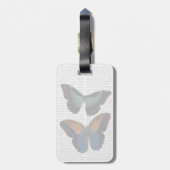 Butterflies 5 bagagelabel (Achterkant verticaal)