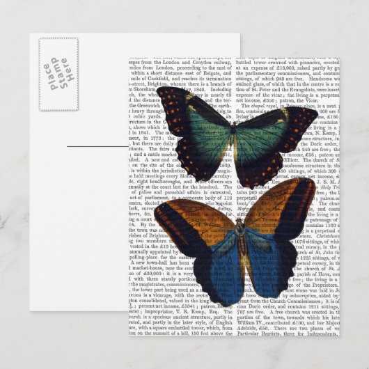 Butterflies 5 briefkaart (Voorkant / Achterkant)