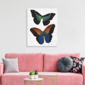 Butterflies 5 canvas afdruk (Insitu (Woonkamer))