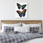 Butterflies 5 canvas afdruk (Insitu (Slaapkamer))