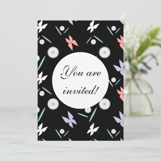 Butterflies Aangepaste Aankondiging - Gepersonalis (Staand voorkant)