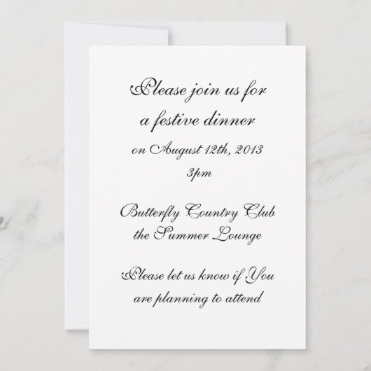 Butterflies Aangepaste Aankondiging - Gepersonalis (Achterkant)